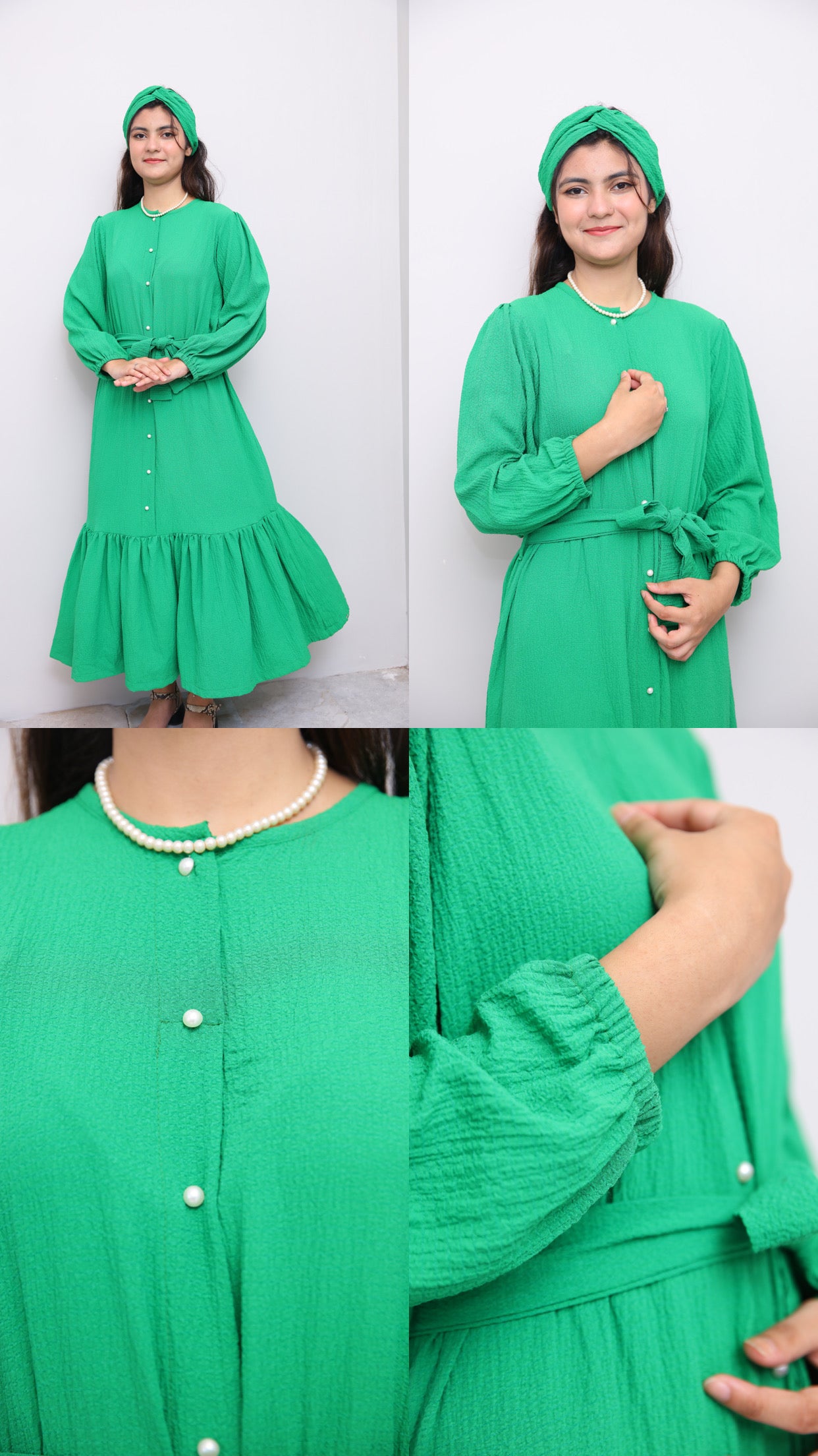 Green Long Maxi -Zh14