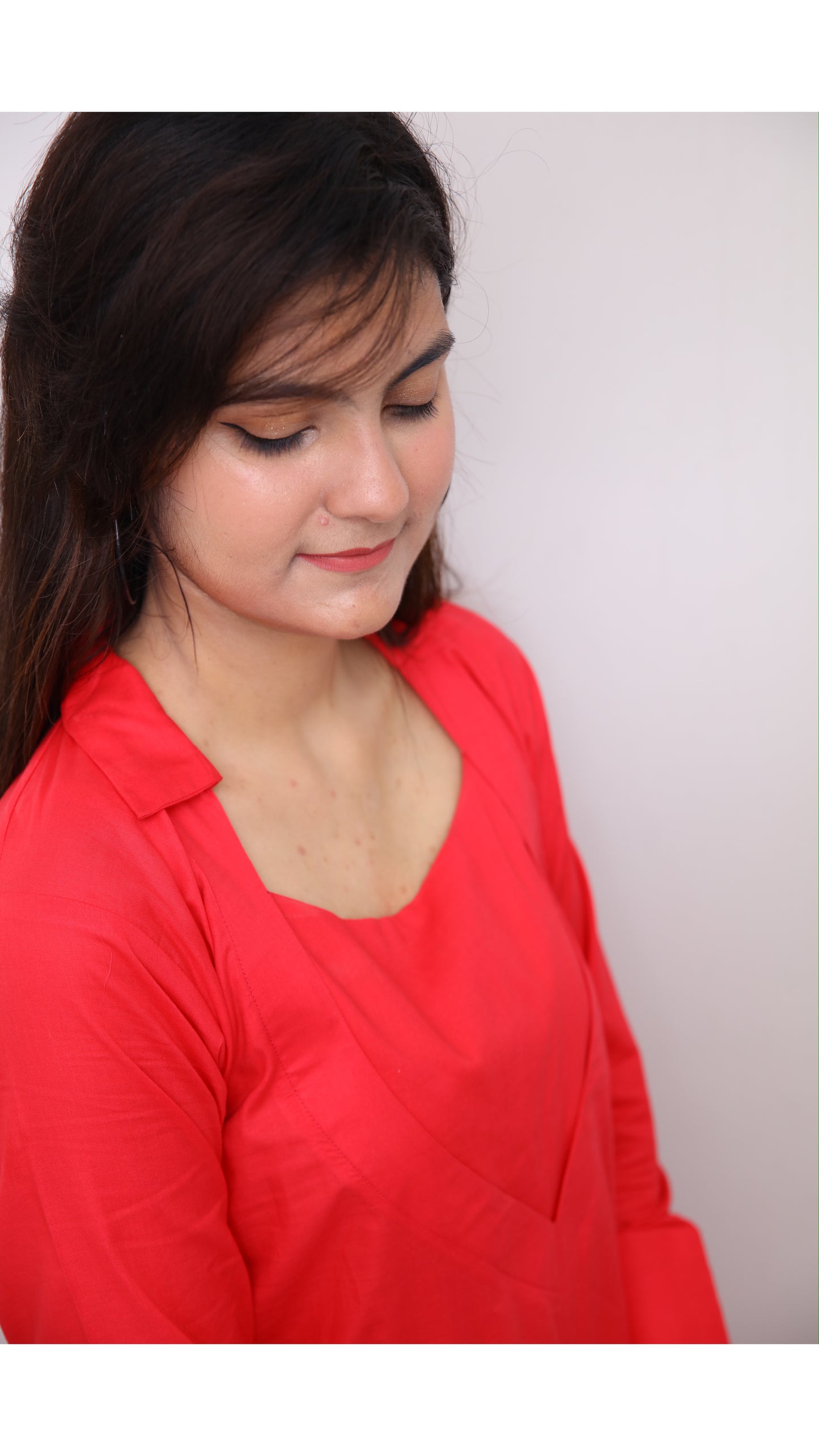 Pink Long shirt with Trouser -Zh16